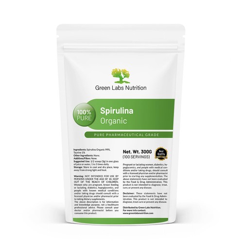 Spirulina bio pulver - spirulina,