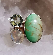 Ring Variscit Mondstein +