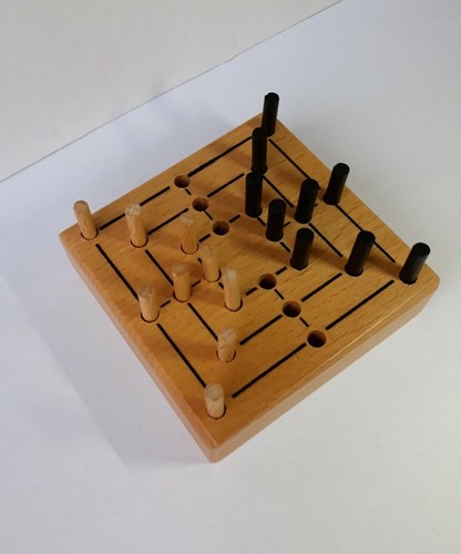 Mühle spiel holz mini - mühle,