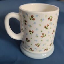 Original DOUWE EGBERTS Becher, Blumendekor, Für Ofen & Mikrowelle, RAR  TOPP