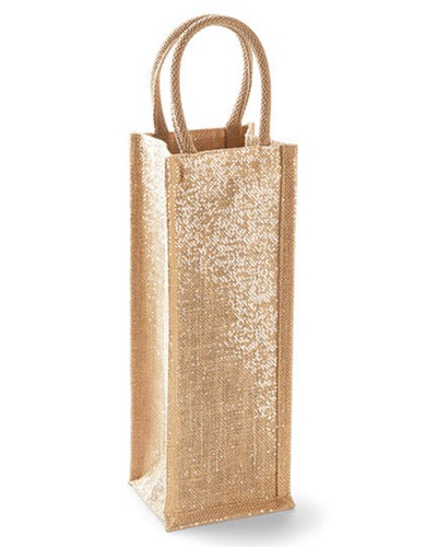 Shimmer jute bottle bag - shimmer,
