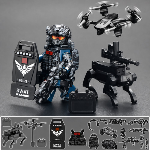 Minifigur waffen drohne - +, +