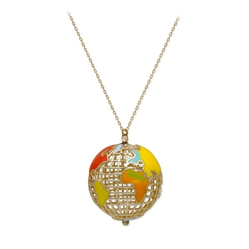 Damenkette weltkugel globus - weltkugel,