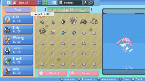 Shiny vesprit 6iv 6dv lvl - vesprit, /