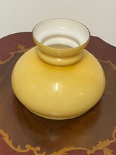 Petroleumlampen Schirm in Gelb 20 cm Durchmesser