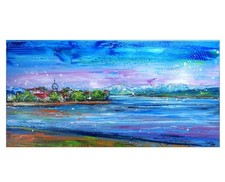 Acrylbild Gemälde Bodensee