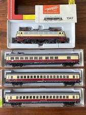 Fleischmann H0 1347 T Elektrolok E10  Fleischmann Touropa Express Zugset 4 Teile