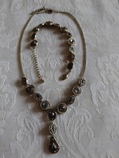 Schmuckset Modeschmuck Collier und Armband v. Bijou Brigitte Messingfarben