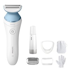 PHILIPS BRL166/91 Lady Shaver Series 8000 Rasierer, Weiß/Blau
