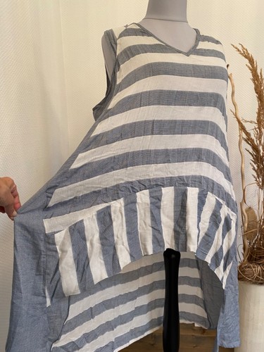 Mat long blusen top kleid - mat.,
