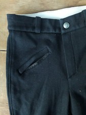 Reitsaison! Kinder Reithose Gr. 140 schwarz mit Beinbesatz/ Reitbekleidung