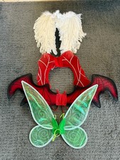 4er Set Kostüm-Flügel – Fee, Teufel & Engel – gebraucht, gut erhalten