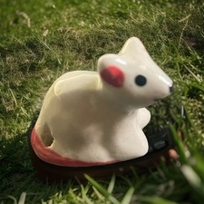 10 x Miniatur Katze  Keramik