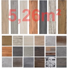 5,26m²/ 18 Fliesen PVC Laminat Nicht Selbstklebend Vinyl Bodenbelag Dielen Boden