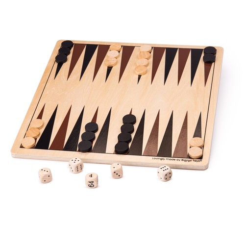 Bigjigs toys backgammon - bigjigs,