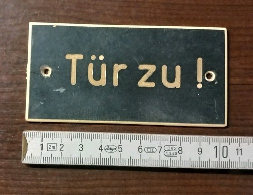 Pvc schild tür zu - tür,