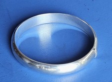 Vintage Armreif sehr massiv 925er Sterling Silber Federmechanik Gelenkverschluß