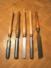 5 Drechseleisen ASHLEY ILES, MARPLES, CROWN etc. SHEFFIELD UK *-* TOP *-*