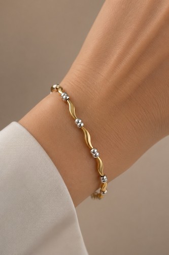 Elegantes 375 gold armband - 375,