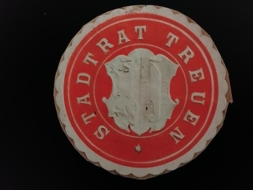 Siegelmarke stadtrat treuen - siegelmarke,