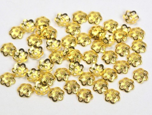 Perlenkappen silber gold - 50,