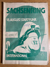 Rennprogramm Sachsenring 1957 Programmheft Sachsenringrennen DDR Programm