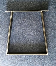 2 Stück Bankkufen Trapez B 370 x H 420 Stahl Design Tischkufen Bank 