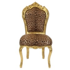 Barockstuhl Stuhl Leopard