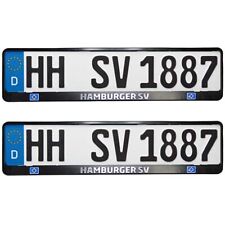 HSV Kennzeichenverstärker Nummernschildhalter Chrome 2 Stück HSV Fanartikel