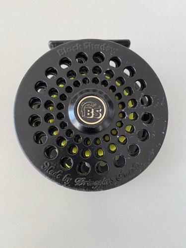 Black shadow salmon fly reel - black, /