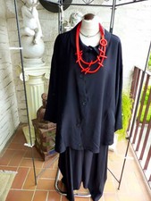 5466 Kekoo Bluse Jacke schwarz 2 Taschen Gr 4 Wellenverschlss passend zur Hose 5