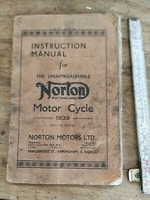 9.1 Norton 1939 16H Inter Mod 18 19 4 Manual Instruction book  Betriebsanleitung