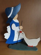 Figur aus Holz Mädchen mit Ganz- Sarah Kay Motiv / ca. 39 cm hoch