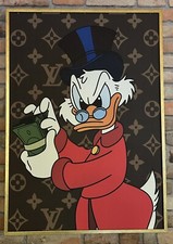 Dagobert-Graffiti gerahmt mit