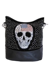 Handtasche Totenkopf USA Skull
