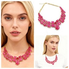 Rubin Halskette Statement Kette mit CABOCHON VINTAGE Damen Collier Bailysbeads®