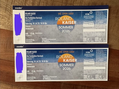 Tickets roland kaiser - 2,