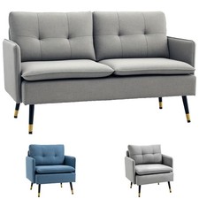 HOMCOM Sofa mit Kissen, mit