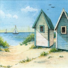 1 Deko Wandfliese Strand Meer