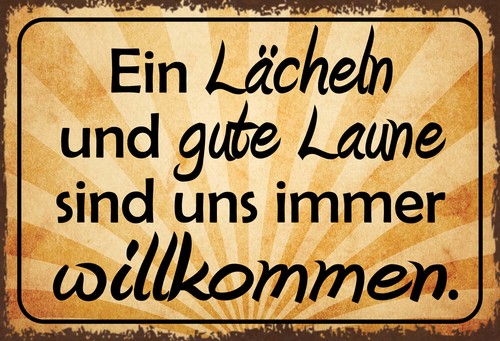 Holzschild 20x30 ein lächeln - holzschild,