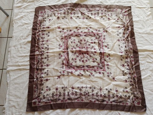 Vintage hals tuch schal braun - tuch,