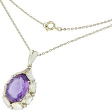 Chain with Amethyst Pendant