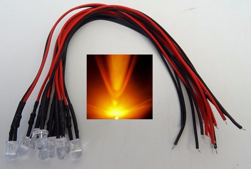 Stück led 5mm orange - stück,