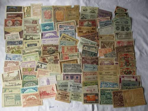 Sammlung mit 100 banknoten - mit,