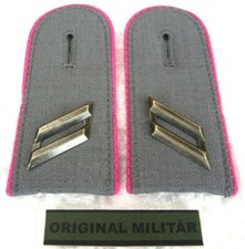 Schulterklappen JACKE Heer Obergefreiter Dienstgrad Rang Abzeichen Panzer Truppe