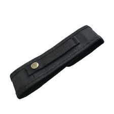 1X Schwarz Nylon Taschenlampenholster Gürteltasche Lampentasche Bag 18.5*4.5cm