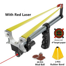 Edelstahl Teleskop-Schleuder mit Laser,ein Spielzeug für Erwachsene + Kinder