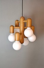 Alte Domus Pendellampe Leuchter Danish Design Eiche Vintage 70er