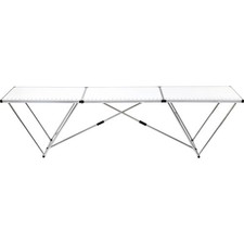Tapeziertisch klappbar 300 x 60 x 78 cm Alu & Stahl Campingtisch Mehrzwecktisch