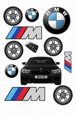 BMW Tortenaufleger BMW M5  zum selbst dekorieren Esspapier BMW Tortendeko BMW
